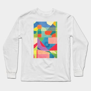 OZO Colorful Abstract Long Sleeve T-Shirt